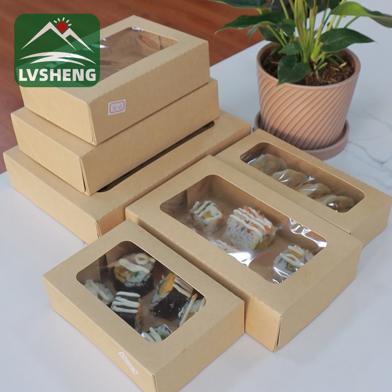 Xiamen lvsheng Factoryの新製品 - クリアウィンドウ付きの寿司トーゴボックス